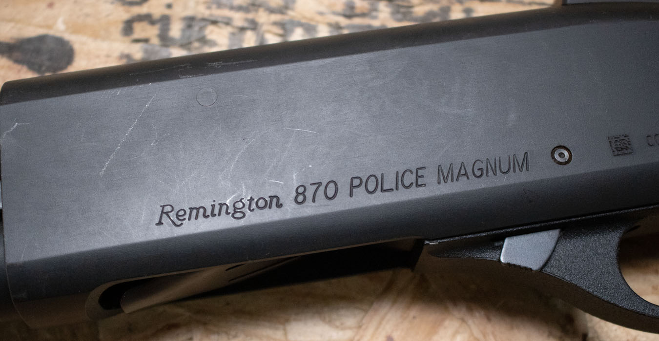 REMINGTON 870 Police Magnum 12 Gauge Police Trade-In Shotgun w/Pistol Grip Synthetic Stock, Extended Mag